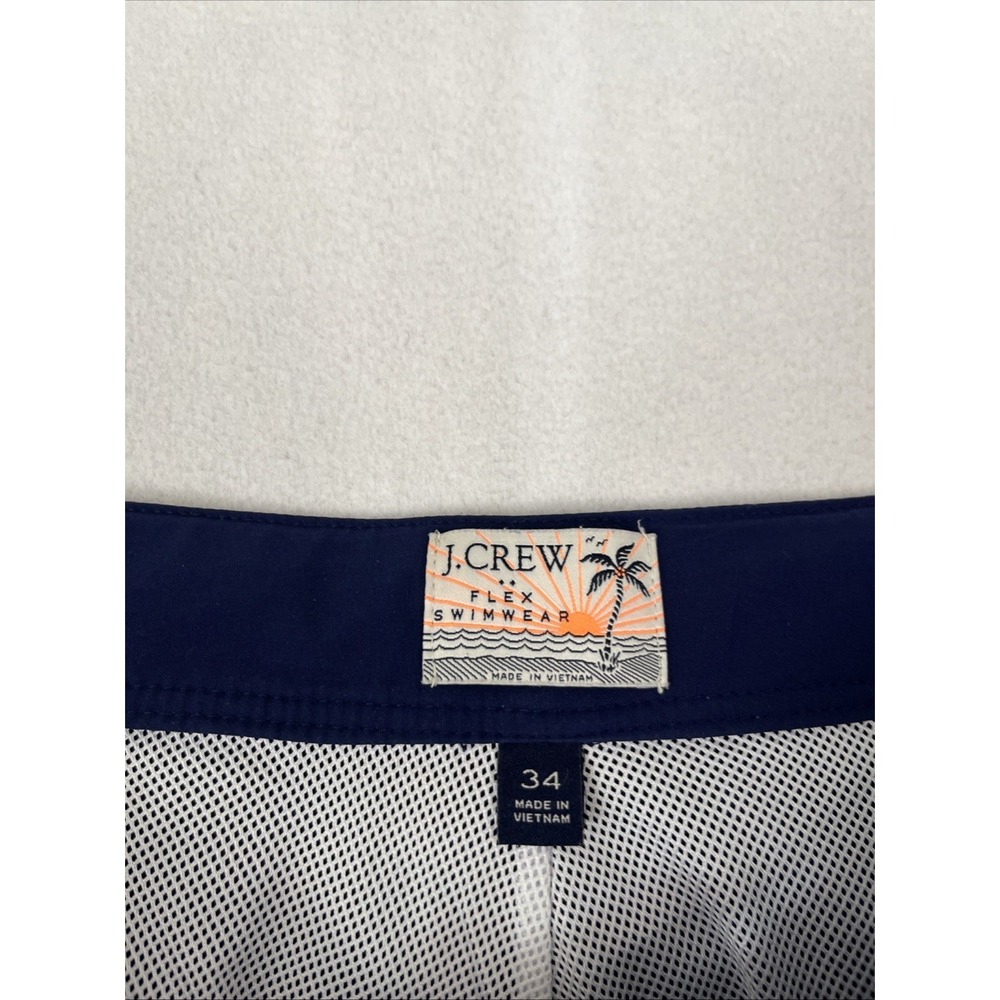J.Crew Shorts Mens 34 Navy Blue Flex Swimwear Swim Trunks Mesh Lot of 2 - Picture 3 of 7